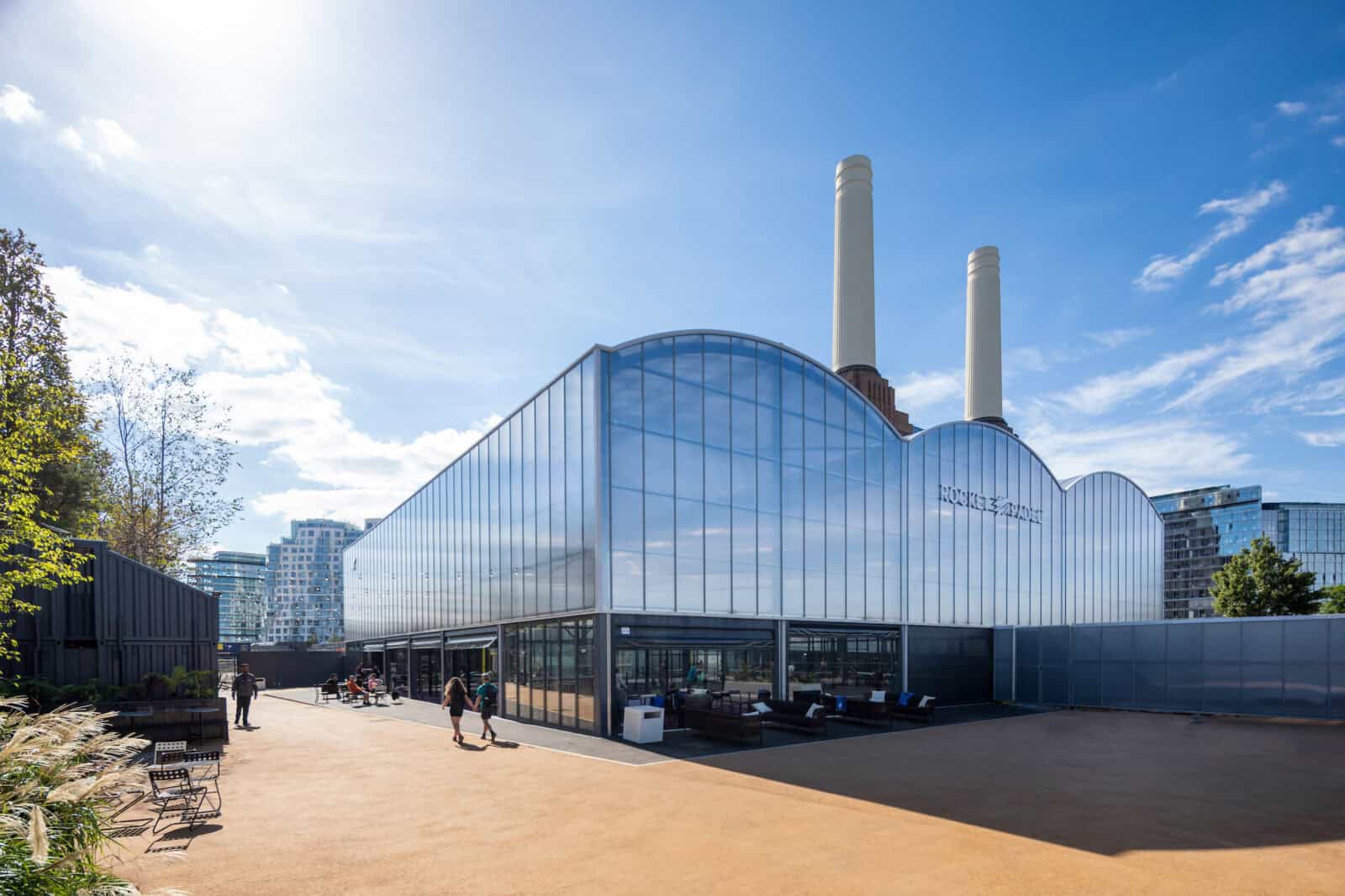 Battersea Rocket Padel club at Battersea Power Station