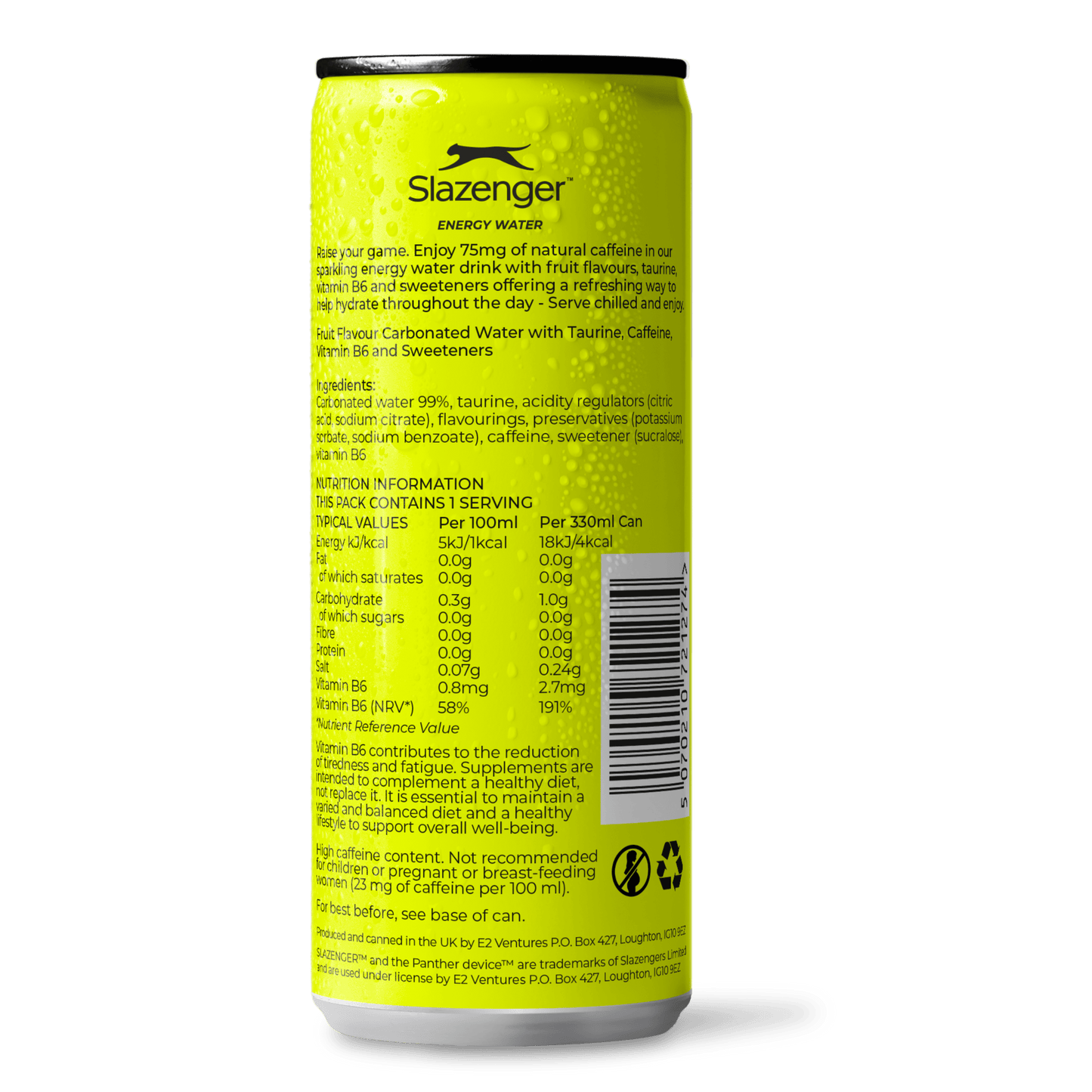 Slazenger Energy Water Pacific Fruits 12 Pack